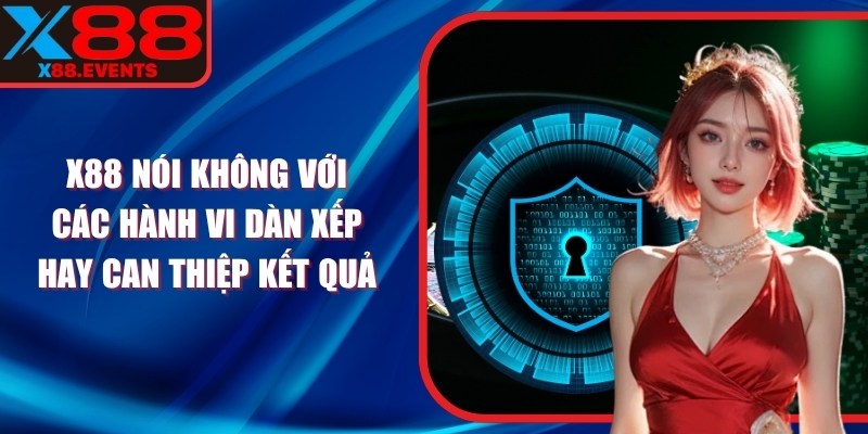 X88 nói không với các hành vi dàn xếp hay can thiệp kết quả